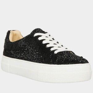 Betsey Johnson Sidny Black size 11 Rhinestone Platform Sneaker